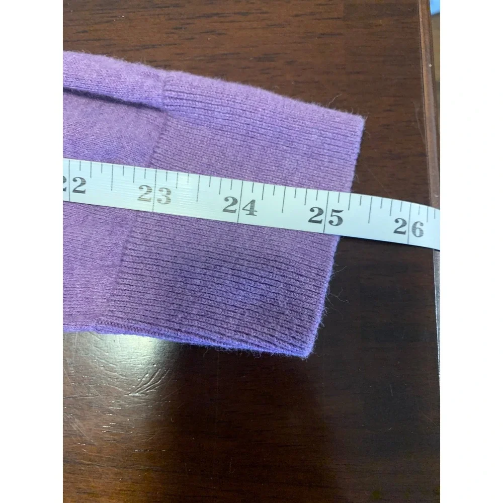 Zara Man Basic Purple Silk Cotton Cashmere Crewneck Sweater  XL